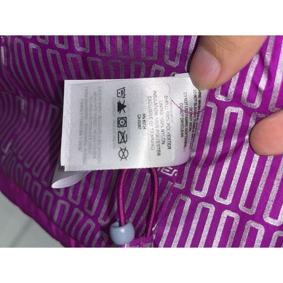 Columbia Jacket Women Small Pink Puffer Thermal Coil Interchange Liner Full Zip - Picture 8 of 8